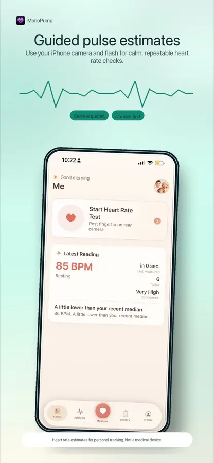 MonoPump app preview